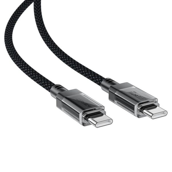 AceFast C12-03 USB-C to USB-C 60W Transparent Charging Cable