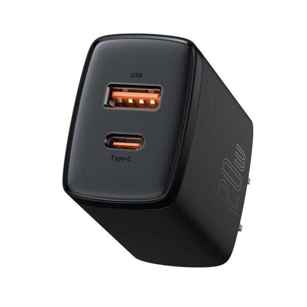 Baseus Compact Quick Charger 20W (Dual Port)