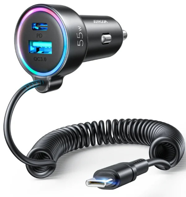 Joyroom JR-CL07  3-in-1 55W Car Charger