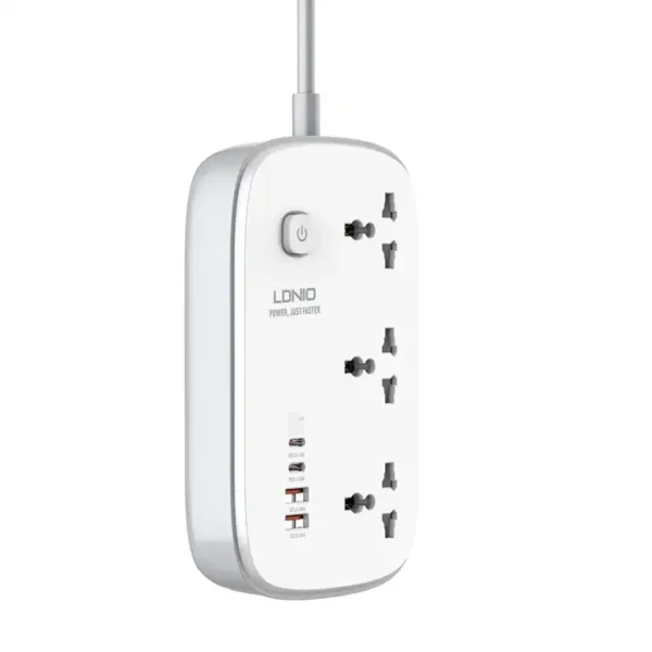 LDNIO SC3416 4 USB 3 AC Outlets Power Strip