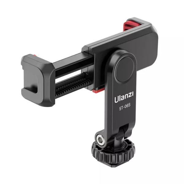Ulanzi ST-06S Phone Tripod Mount with Dual Cold Shoe – 360° Rotatable